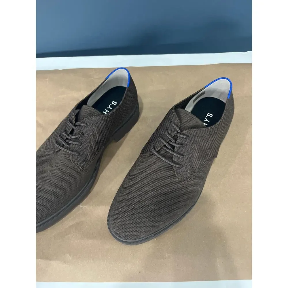 Rothy’s Men’s The Lug Oxford in Chocolate Sz 9